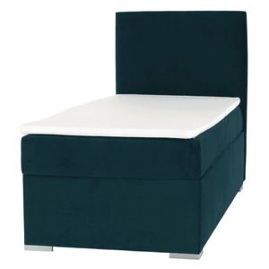 Boxspringová posteľ, jednolôžko, zelená, 80x200, pravá, SAFRA vyobraziť
