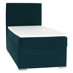 Boxspringová posteľ, jednolôžko, zelená, 90x200, ľavá, SAFRA vyobraziť