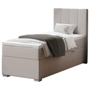 Boxspringová posteľ, jednolôžko, taupe, 80x200, pravá, BRED vyobraziť
