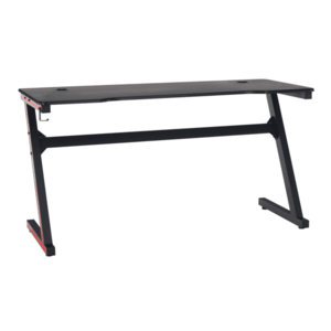 Herný stôl/počítačový stôl, čierna/červená, MACKENZIE 140cm vyobraziť