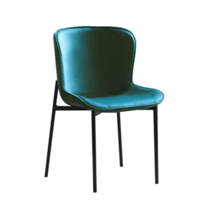Jedálenská stolička, smaragdová Velvet látka, ADENA vyobraziť