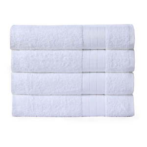 Biele bavlnené uteráky v súprave 4 ks 50x100 cm – Good Morning vyobraziť