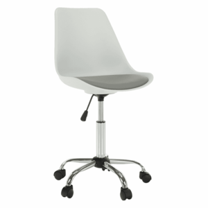 Kancelárska stolička, biela/sivá, DARISA vyobraziť