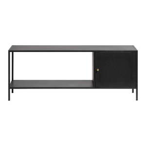 Čierna kovová knižnica 120x47 cm Malibu - Unique Furniture vyobraziť