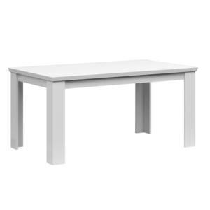 Rozkladací jedálenský stôl, biela, 160-200x91 cm, ARYAN vyobraziť
