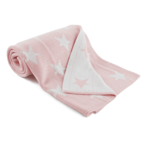TEMPO-KONDELA ANEYO, obojstranná bavlnená deka, ružová/biela, 80x100 cm vyobraziť