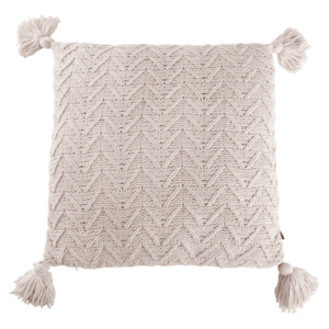 TEMPO-KONDELA USALE, pletený vankúš, béžová, 45x45 cm vyobraziť