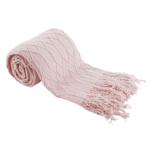 TEMPO-KONDELA SULIA TYP 1, pletená deka so strapcami, svetloružová, 120x150 cm vyobraziť