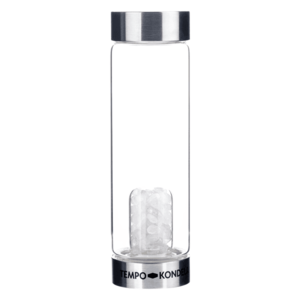 TEMPO-KONDELA CRYSTAL, sklenená fľaša s kremeňom, 500 ml vyobraziť