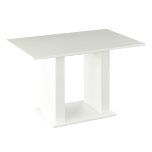 Jedálenský stôl, biela, 119x79 cm, BISTRO vyobraziť