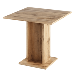Jedálenský stôl, dub wotan, 79x79 cm, EUGO vyobraziť