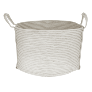 TEMPO-KONDELA GEOS, pletený kôš, biela/sivá, 50x30 cm vyobraziť
