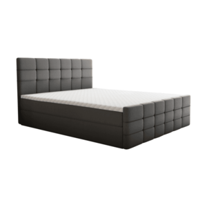 Boxspringová posteľ, 160x200, sivá, BEST vyobraziť