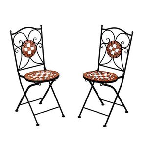 Stoličky s mozaikovým vzorom, 2 ks vyobraziť