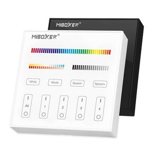LED Solution Mi-Light RF Nástenný diaľkový ovládač pre RGB+CCT LED pásiky, 4-kanálový Farebný variant pätice: Biela B4 vyobraziť