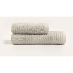 Béžové bavlnené uteráky a osušky v súprave 2 ks - Foutastic vyobraziť