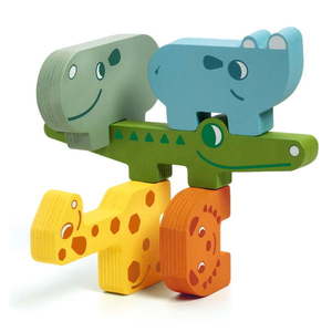 Detské drevené puzzle v tvare zvieratiek Djeco Puzzle vyobraziť