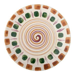 Zeleno–hnedý tanier z kameniny ø 27 cm Shama – Bloomingville vyobraziť