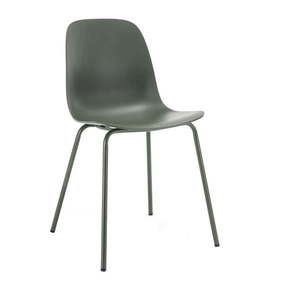 Zelená plastová jedálenská stolička Whitby – Unique Furniture vyobraziť