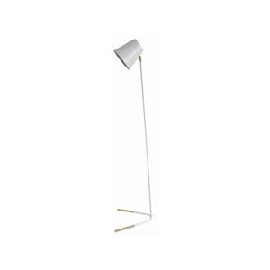 Biela voľne stojacia lampa s detailmi v zlatej farbe Leitmotiv Noble vyobraziť
