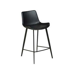 Čierna koženková barová stolička DAN-FORM Denmark Hype vyobraziť