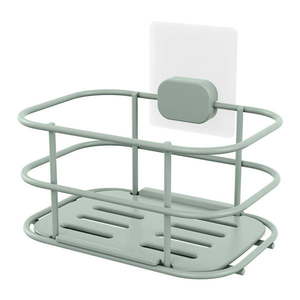 Samodržiaca kovová kúpeľňová polička v mentolovej farbe Grena – Compactor vyobraziť