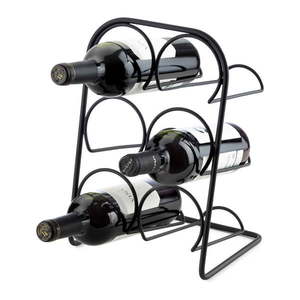 Kovový stojan na víno na 6 fliaš – Compactor vyobraziť
