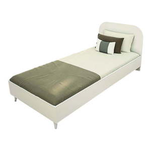Biela jednolôžková posteľ 90x190 cm Lavinia – Kalune Design vyobraziť