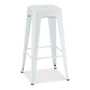 Biele kovové barové stoličky v súprave 2 ks 76 cm Korona – Furnhouse vyobraziť