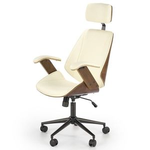 Sconto Kancelárska stolička AGNOZAU orech/krémová vyobraziť