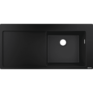 Hansgrohe S51 - Vstavaný drez 450 s odkvapkávacou plochou, čierny grafit 43314170 vyobraziť