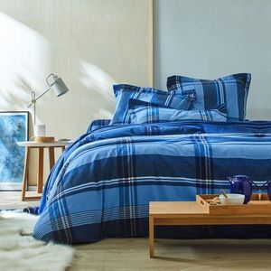 Flanelová posteľná bielizeň Scott zn. Colombine, farbené vlákna modrá obliečka na prikr. 200x200cm vyobraziť