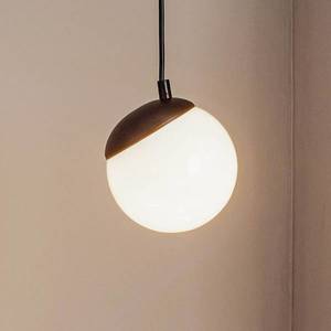 Eko-Light Závesná lampa Sfera 1-plameňová sklo/kov čierna vyobraziť