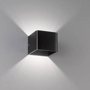 FISCHER & HONSEL LED nástenné svietidlo Dan, čierne eloxované vyobraziť