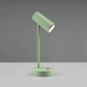 Reality Leuchten Stolová LED lampa Lenny CCT s batériou, zelená vyobraziť