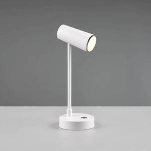 Reality Leuchten Stolová LED lampa Lenny CCT s batériou, biela vyobraziť