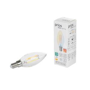 PRIOS Prios LED sviečka E14 4, 2W WLAN CCT číra sada 3ks vyobraziť