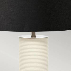 Elstead Textilná stolová lampa Ripple biela/čierna vyobraziť
