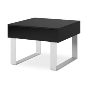 Konsimo Sp. z o.o. Sp. k. Konferenčný stolík PAVO 45x63, 5 cm lesklá čierna vyobraziť