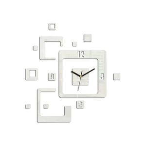 Moderné nástenné hodiny TRIO white (nalepovacie hodiny na stenu) vyobraziť