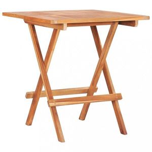 Skladací bistro stolík 60x60x65 cm teakové drevo Dekorhome vyobraziť