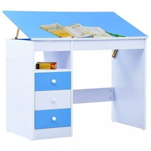 Detský písací stôl náklopný Dekorhome Modrá vyobraziť