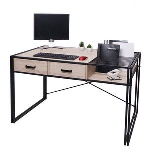 Písací stôl s úložným priestorom HWC-H91 Dub vyobraziť