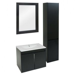 Kúpeľňová zostava L86 s umývadlom Čierna vyobraziť