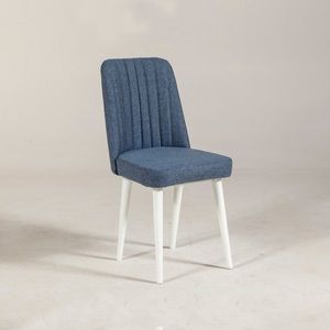 Jídelní židle VINA tmavě modrá/bílá vyobraziť