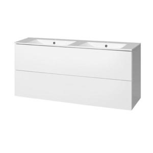 MEREO - Aira, kúpeľňová skrinka s keramickým umývadlom 121 cm, biela CN713 vyobraziť