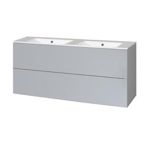 MEREO - Aira, koupelnová skříňka s keramickým umyvadlem 121 cm, šedá CN733 vyobraziť