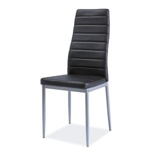 SIGNAL H-261 BIS ALU jedálenská stolička čierna / hliník vyobraziť