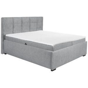 Čalúnená posteľ s matracom Nella 2, 180x100, Sivá vyobraziť