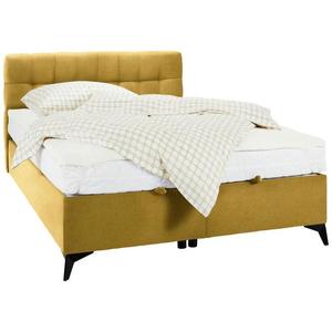 Kontinentálna posteľ Magic, 140x200cm, žltá vyobraziť